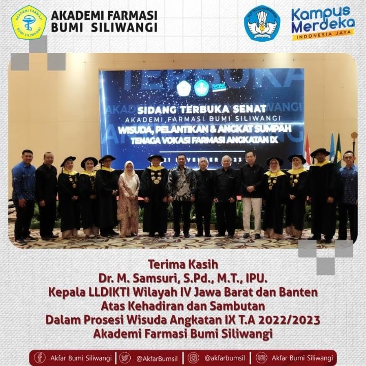 WISUDA ANGKATAN IX AKADEMI FARMASI BUMI SILIWANGI